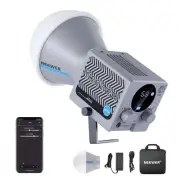 HS60B Mini Video Light with App Control, 60W Handheld Portable Bi Color COB L...