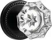 SORWDUERM Black Dummy Door Knobs Interior Black Dummy Handle Single Sided Decorative 1 Pack