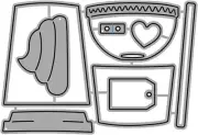 Decorative Coffee Cup Cutting Dies Stencil for Card Making,Embossing Template fo