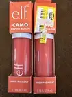 Lot Of 2 e.l.f. Camo Liquid Blush High Pigment 82418 Coral Crush Dewy Finish