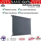 Instahut Outdoor Blind Window Roll Down Awning Sun Shade Canopy Privacy Screen