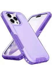 Skyjone for iPhone 14 Pro Max Case, Heavy Duty Shockproof Drop Protective Purple
