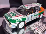 1:18 Kyosho KY8348F Sauro Farnocchia Lancia Delta HF Integrale #5 MC Rallye 1993