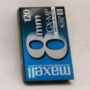 New Maxell 8mm GX-MP High Quality 120 Camcorder Video Cassette Tape