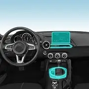 Kaecad Car Interior Film Dashboard Piano Board Shift Center Console Anti-Scratch Transparent TPU Protection Film Accessories，for Mazda MX5 2022-2024 (GPS Navigation Film)