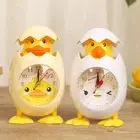 Plastic Eggshell Alarm Clock Cartoon Mini Clock Bell Alarm Clocks Bedside