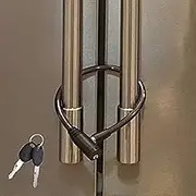 Urban August Fridge Lock: Multi-Functional Cable Keyed Lock, for French-Door Refrigerators and Cabinets (Two Pack)