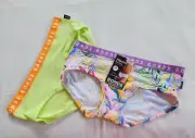 Bonds WUDRW 37K Ladies Hipster Boyleg Brief 2 Pack Floral Plain Size 10 New