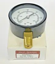 MARSH/ BELLOFORM - GG2560L4- PRESSURE GAUGE - 2.5" DIAMETER, 1/4" NPT, 0-60 PSI
