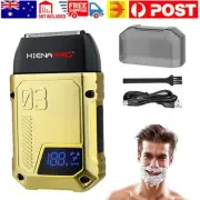 Waterproof Men Electric Razor Beard Trimmer Shaving Machine USB Rechargeable AU