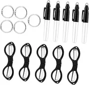 COHEALI 5 Sets Nurse Folding Scissors Small Safety Scissors Portable Nurse Pens Kit