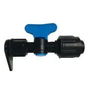 5 Pack 7/8" Drip Tape X Layflat Takeoff Valve Fitting Row Loc-Sleeve Irrigation