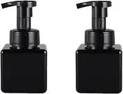 2 Pack 250ml 8.4oz Foaming Soap Dispenser Refillable Plastic Foam Pump Bottle Liquid Soap Container for Shampoo, Body Wash Hand Soap Bathroom Kitchen Home Use