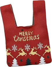 [Oshhni] Wrist Knotted Bag Small Decorative Christmas Wristlet Bag for Girlfriend Travel