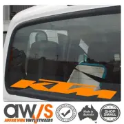 KTM Sticker Decal Motocross Car Mx Racing Window Banner Large Ute Van Trailer