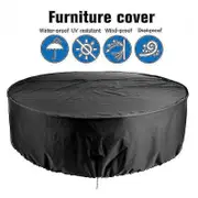 Waterproof Outdoor Round Table Cover - Patio Furniture Covers 128*71cm