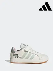 adidas White Grand Court Dino Trainers (E41998) | $65