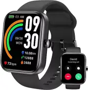 Fitness Tracker w Heart Rate Blood Oxygen Sleep Monitor Smartwatch Answer/Call