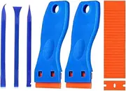 Sticker Scraper - Blade Scraper | Non-Scratch Window Sticker Scraper, Precision-Edged Rust-Proof Scrapping Tool, Ergonomic Grip Cleaning Supplies For Automotive Paint Auto Body Repair