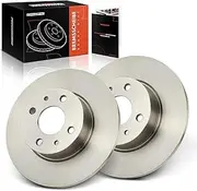 Frankberg 2x Brake Discs Brake Disc Rear Axle Left Right Compatible with Stilo 192 1.2L 2002-2003 Delta III 844 1.4L 2008-2014 Croma 154 2.5L 1985-1996 Replace# 164202610001