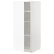 METOD high cabinet with shelves, white Enköping/white wood effect, 60x60x140 cm