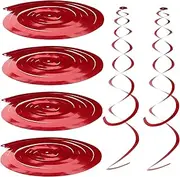 ORFOFE 6pcs Vintage Birthday Ceiling Streamers Spiral Party Decorations Hanging Streamer Ribbons for Party Wedding Anniversary
