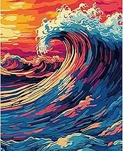 SDYJQ Paint by Numbers Kit for Adults, Sea Wave Paint by Numbers, Sea Scenery Paint by Number for Beginner on Canvas 16 x 20 Inch…