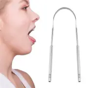 Stainless Tongue Scraper Cleaning Oral Hygiene Scraper Care Tongue Cleaner To-;h