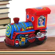 1xWind Up Vintage Train Toy Clockwork Walking Toy Retro Tin Toy Gift Collectible