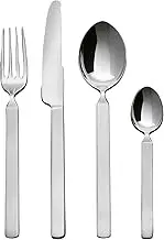 Alessi 4180S24 Dry Cutlery Set 24-Piece Stainless Steel Silver