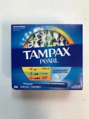 3 PK Tampax Pearl Triple Pack Tampons Regular - Super - Super Plus 34 Ct