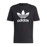 【ADIDAS 愛迪達】TREFOIL T-SHIRT 男 短袖 上衣 T恤 運動 經典 三葉草 基本款 黑(IU2364)