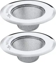 Mesh Sink Strainer Set of 2, MSY BIGSUNNY 4.5"sink strainer, Silver