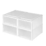 STACKED 4PCS 10L Multi Purpose Storage Drawer Set