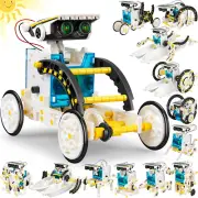 elite STEM 13-In-1 Solar Power Robots Creation Toy, Educational Experiment DIY R