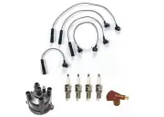 Ignition Wires Cap & Rotor SKP Spark Plugs for Toyota PICKUP & DLX 2.4L 93-95 (for: Toyota)
