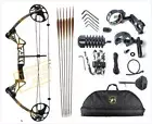 TOPOINT M1 15-70LB COMPOUND BOW & ARROW HUNTING TARGET ARCHERY FOREST CAMO