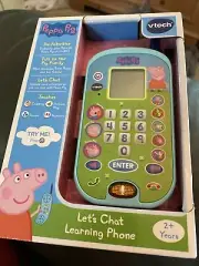 VTech Peppa Pig Let's Chat Learning Phone Teaches Interactive New