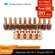 10/20/50pcs 420120 420118 Plasma Electrodes Nozzle For PowerMax30XP Torch