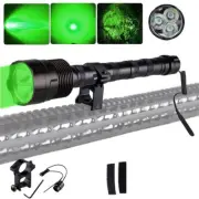 Powerful Green 3X LED Hunting Light Predator Flashlight Coyote Hog Varmint Hunt