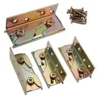 4Pcs Bed Rail Brackets Invisible Heavy Duty Installation Bracket Connector