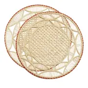 La DoubleJ Sol Raffia Placemats, Set of 2