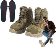 [Generic] Heating Foot Warmer Shoes,Foot Warmer Temperature Controlled Heating Shoes - Free-Moving Foot Warmer Non-slip Winter Snow Boot, Rechargeable Hiking Shoes for Winter