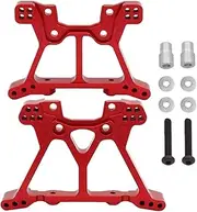 MANGRY Front & Rear Shock Tower Set 6838 6839 for Traxxas 1/10 Slash 4x4 4WD RC Car Replacement Upgrade Parts (Color : Red)