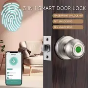 Home Smart Fingerprint Door Locks Biometric App Control with Keypad Door Knob