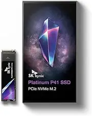 SK hynix Platinum P41 2TB PCIe NVMe Gen4 M.2 2280 Internal SSD l Up to 7,000MB/S l Compact M.2 SSD Form Factor SSD - Internal Solid State Drive with 176-Layer NAND Flash…
