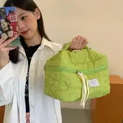 Olsin - Plain Makeup Bag (various designs) Green - L