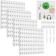 4Pcs Pegboard Tool Shelf Organiser Kitchen Garage Wall Mount Tool Storage Rack▴≌