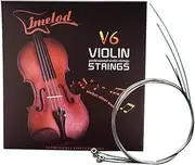 Imelod Violin strings Universal Full Set (G-D-A-E) violin Fiddle String Strings Steel Core Nickel-silver Wound with Nickel-plated Ball End for 4/4 3/4 1/2 1/4 Violins