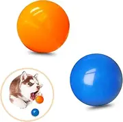 Puppy Chew Toys for Teething, Solid Rubber Bouncy Balls for Small Medium Dogs, 100% Safe & Non-Toxic, Floating Dog Toy Balls for Aggressive Chewers to Fetch, Chew, Play